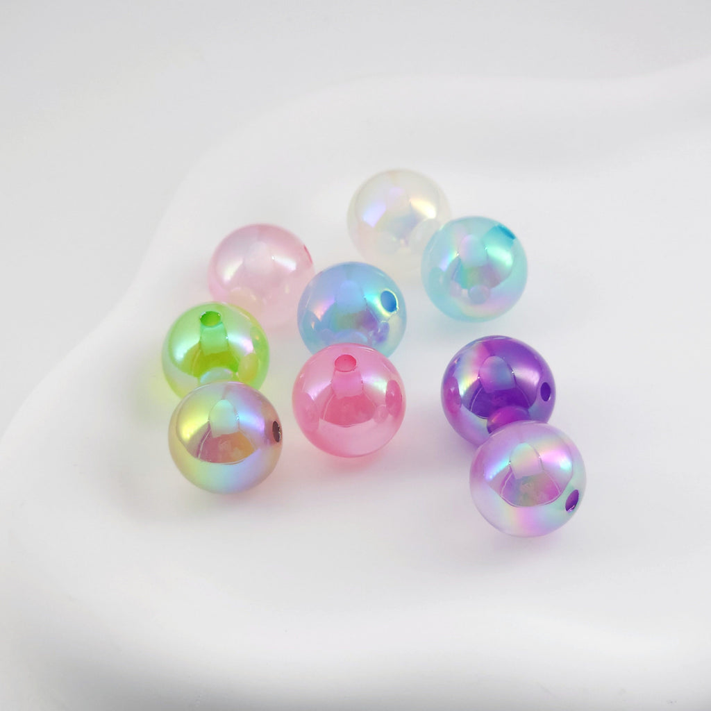 10pcs Glass Bubble Beads, Hand Blown Hollow Globes for Jewelry Making, DIY Beads Finding MY120