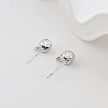 Load image into Gallery viewer, Stone Ear Post With Loop, S925 Silver Ear Pin Nickel Free Earrings, Gold/Silver Ear Stud, Hypoallergenic Earring Findings ZX267