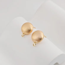 تحميل الصورة إلى عارض المعرض، قرط دائري من الذهب عيار 18 قيراطًا بلمسة نهائية مصقولة مع حلقة، أقراط خالية من النيكل، 12 مم، دبوس من الفضة S925، نتائج قرط مضادة للحساسية ZX252