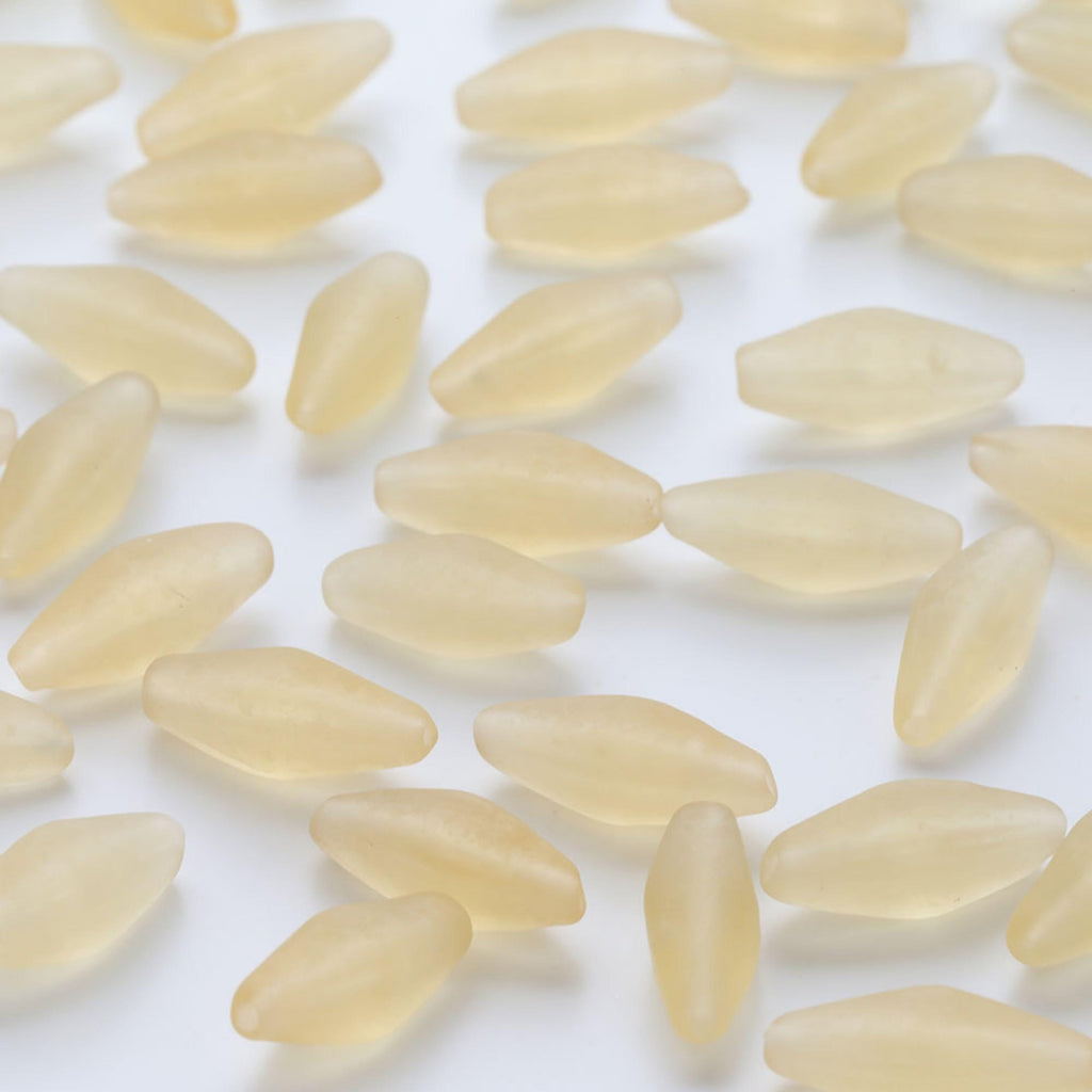 خرز معيني طويل مصقول يدويًا، 29 مم، خرز زجاجي كريستالي فضفاض لصنع المجوهرات، أدوات يدوية للعثور على الخرز GZ775