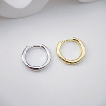 Load image into Gallery viewer, Glossy Surface Earring Hoop, Classic Simple Huggie Earring, Everyday Huggie Hoops Multiple Sizes Customised,Handmade Earring Supplies D0111