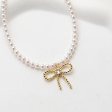 Load image into Gallery viewer, CZ Pave Bow Tie Connector, Cubic Pendant, Earring Connectors, Real Gold Plated Brass Earring Charms, Jewelry Findings GZ657