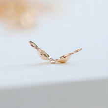 Load image into Gallery viewer, 10pcs 14K Gold Filled Clamshell Bead Tips, Calottes Crimps, Bead Ends (4x7mm), Jewellery Making Findings B034