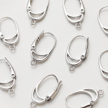 Load image into Gallery viewer, 14K Gold Plated Oval Hoop Earring, Huggie Hoops Earring Parts, 10.7*19.3mm, Oval Hoop earring  for Jewelry Making JG023