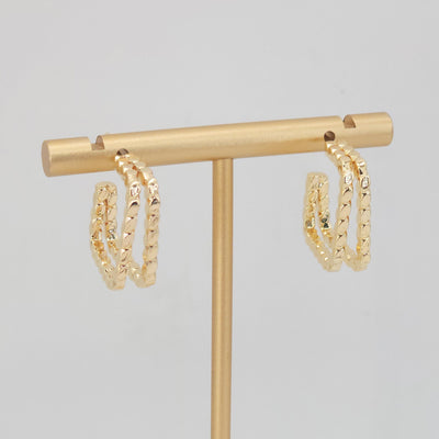 10pcs C Shape Earrings Post, 14K Gold, S925 Silver Ear Pin Nickel Free Earrings, Square Ear Stud, Hypoallergenic Earring Findings ZX153