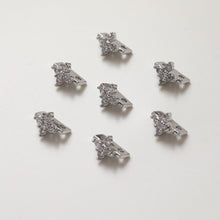 Load image into Gallery viewer, Flower Spacer Beads, Cross Shape Beads, 14K Gold Plated, 3D Beads, Dainty Earring Making Beads, Jewelry Finding JG027