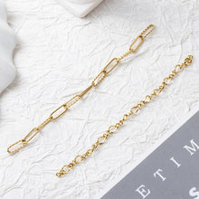 Load image into Gallery viewer, 18K Gold Link Chain, Handmade DIY Accessories, 316L Stainless Steel, Sold in 0.5 Meters, ZD011