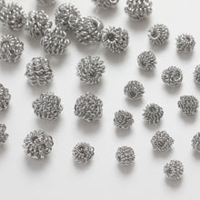 Load image into Gallery viewer, 10pcs Twisted Ball Beads, 14K Gold/Silver/White Plated Spacer Beads, Irregular Beads, Bracelet Beads, Jewelry Finding GZ225