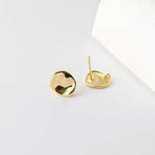 تحميل الصورة إلى عارض المعرض، أقراط دائرية بسيطة مع حلقة، مطلية بالذهب عيار 18 قيراطًا، خالية من النيكل، دبوس من الفضة الاسترلينية S925، أقراط أذن مضادة للحساسية D0489