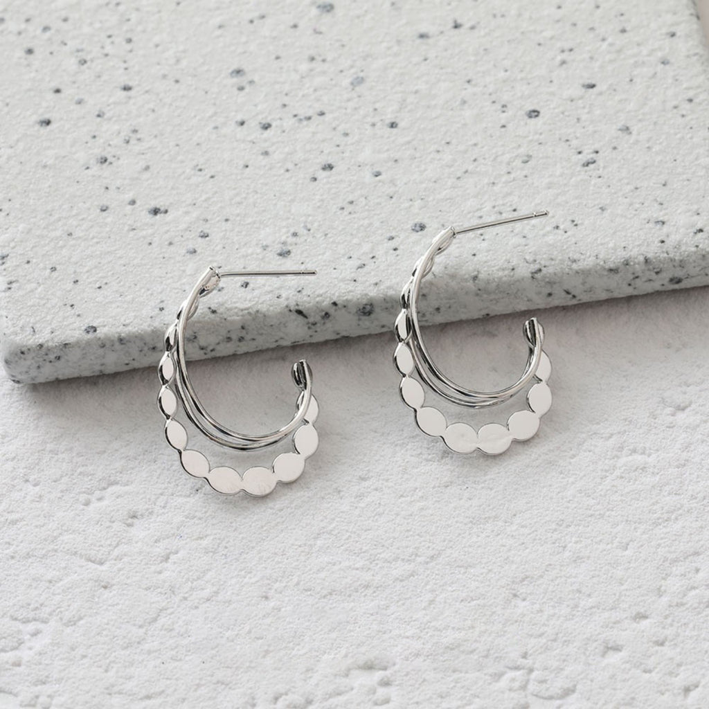 C Shape Design Sense Moon Earrings Post, 14K Gold, S925 Silver Ear Pin Nickel Free Earrings, Ear Stud Hypoallergenic Earring Findings BB109