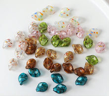 Cargar imagen en el visor de la galería, Cuentas esmaltadas irregulares, cuentas espaciadoras, 15 x 20 mm, cuentas sueltas de cristal para hacer joyas, hallazgos de cuentas DIY GZ040