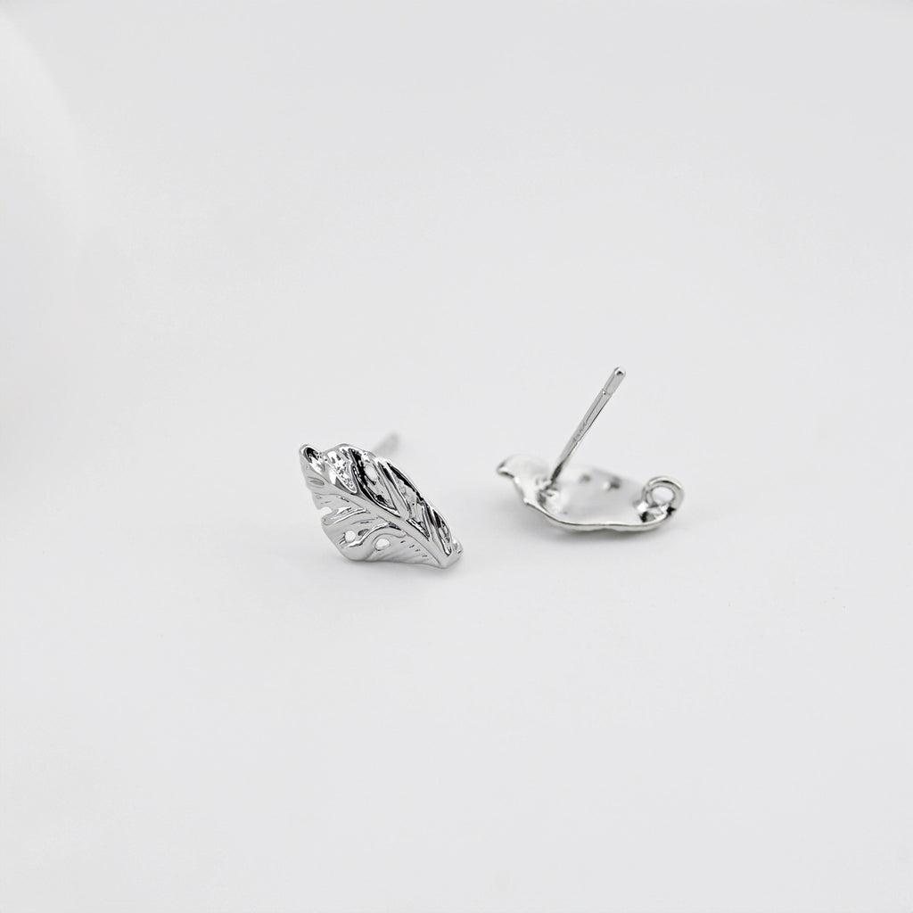 عمود قرط من ورق الذهب، دبوس من الفضة الاسترلينية 925، أقراط خالية من النيكل، حلقة قرط، نتائج قرط مضادة للحساسية D0432