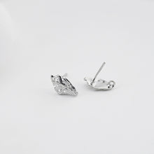 تحميل الصورة إلى عارض المعرض، عمود قرط من ورق الذهب، دبوس من الفضة الاسترلينية 925، أقراط خالية من النيكل، حلقة قرط، نتائج قرط مضادة للحساسية D0432