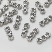 Load image into Gallery viewer, Three-hole Spacer Beads, Spacing beads, Gold Plated, Bracelet Necklace Making Jewelry Finding GZ524
