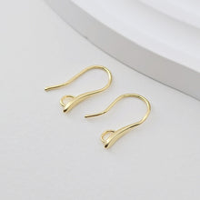Load image into Gallery viewer, Fish Hooks, 18K Gold Plated Ear Wires, Gold Earring Earring Hooks, Ear Wires for Jewelry Making D0272