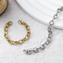 Load image into Gallery viewer, 18K Gold Link Chain, Handmade DIY Accessories, 316L Stainless Steel, Sold in 0.5 Meter, ZD010