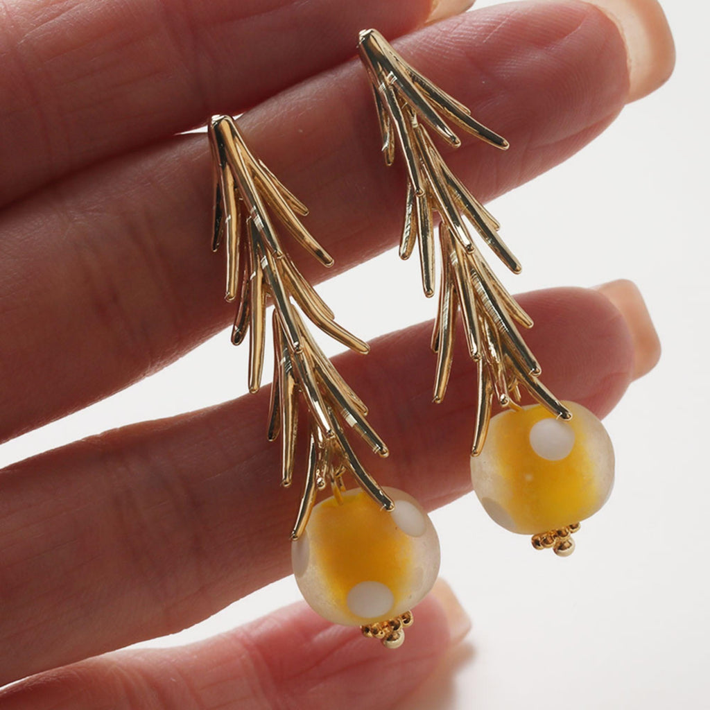 Tassel Stud Post Earrings with Loop, 14K Gold Plated/Silver Post, Tassel Earring Findings GZ772