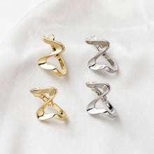 Load image into Gallery viewer, 14K Gold Plated Irregular Hoop Earring, Silver, Matte Gold, Earring Parts, S925 Silver Pin, Hoop earring for Jewelry Making BB103