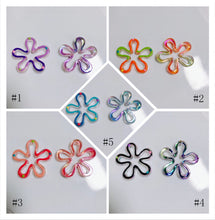 Load image into Gallery viewer, 2pcs Acrylic Flower Pendant, Flower Charm, 38.8mm, Acrylic Drop Charm for Jewelry Making, DIY Beads Finding MY121