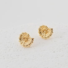 Load image into Gallery viewer, Gold Seashells Earring Post With Loop, S925 Silver Ear Pin Nickel Free Earrings, Hypoallergenic Earring Findings ZX305