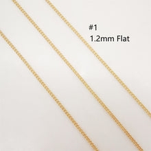 Load image into Gallery viewer, 18K Gold Cable Chain, Vine Chain, Heart Chain, Loose Chains For Jewelry, Unfinished Chain, Hypoallergenic, Necklace Making Findings ZX068