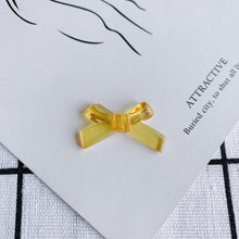 Load image into Gallery viewer, 10pcs Aurora Acrylic Bow Pendant, Bow Beads, 34mm, Acrylic Dangle Charm for Jewelry Making, DIY Beads Finding MY125