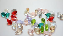 Load image into Gallery viewer, Teardrop Cut Faceted Glass Beads, Drop Beads, 12x6mm, Crystal Glass Loose Beads for Jewelry Making, DIY Beads Finding GZ018