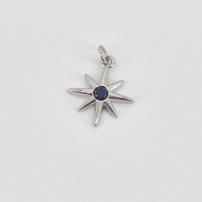 North Star Charms,  Crystal Cubic Pave Star Pendant, 18K Gold Plated, Necklace Making Star Charms, Jewelry Findings S20760