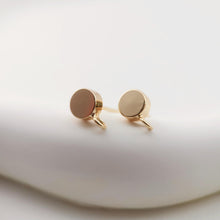 تحميل الصورة إلى عارض المعرض، 10 قطع من أقراط الأذن المستديرة الذهبية مع حلقة، 6 مم، أقراط من الفضة الاسترلينية S925 خالية من النيكل، حلقة أذن، نتائج أقراط مضادة للحساسية ZX026