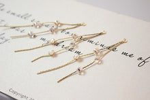 Load image into Gallery viewer, Leaf CZ Pave Tassel, Round Cubic Zirconia Tassel, 18K Gold Plated Earring Chain Pendant, Earring Findings GZ175