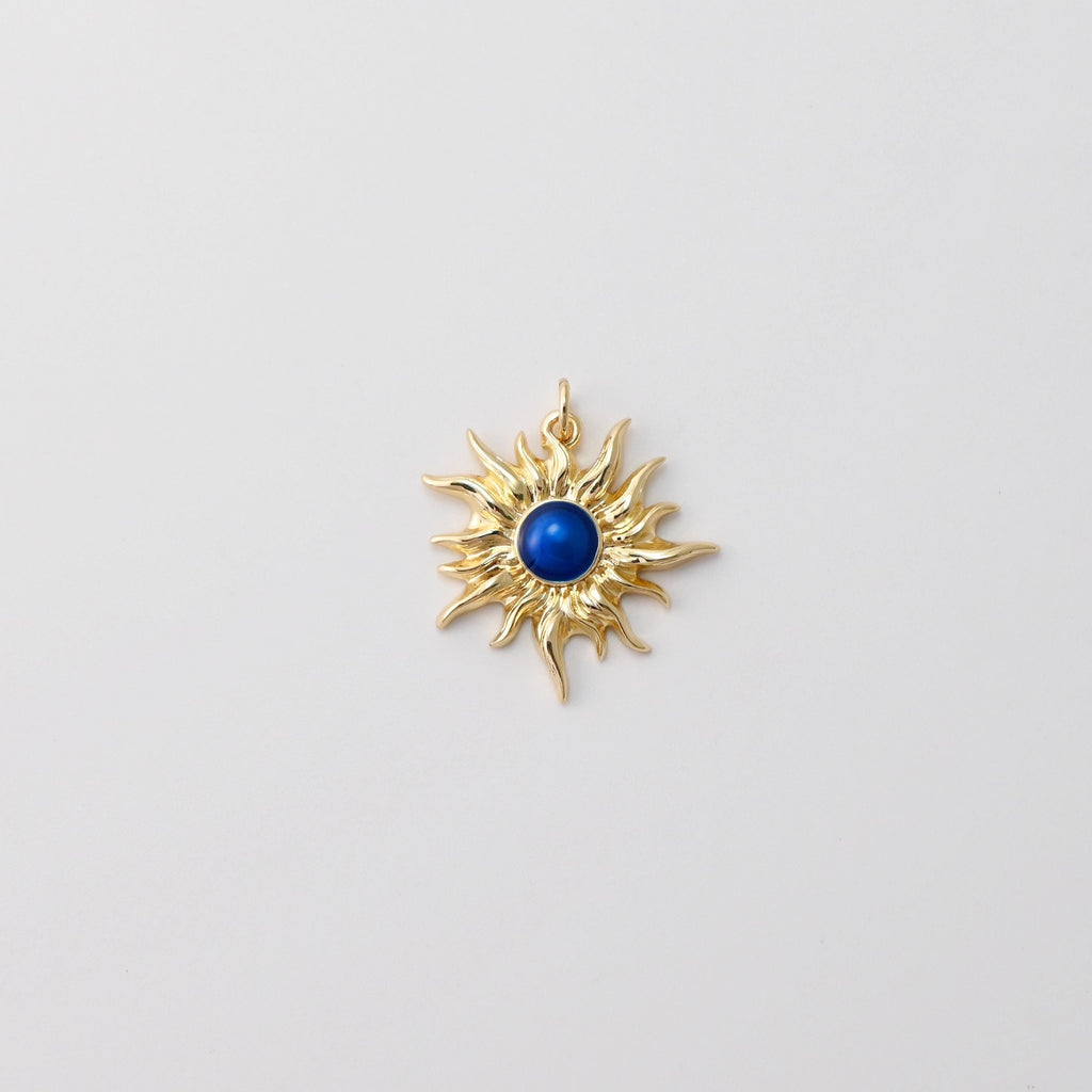 Sunshine Pendant, Enamel Sun Pendant, Irregular Charms, 18K Gold Plated Charms, For Necklace And Earrings Making, Jewelry Findings S1433