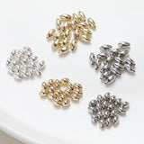 Rice spacer beads, 14K gold plated, spacing beads, necklace and earrings making beads, jewelry findings SC004