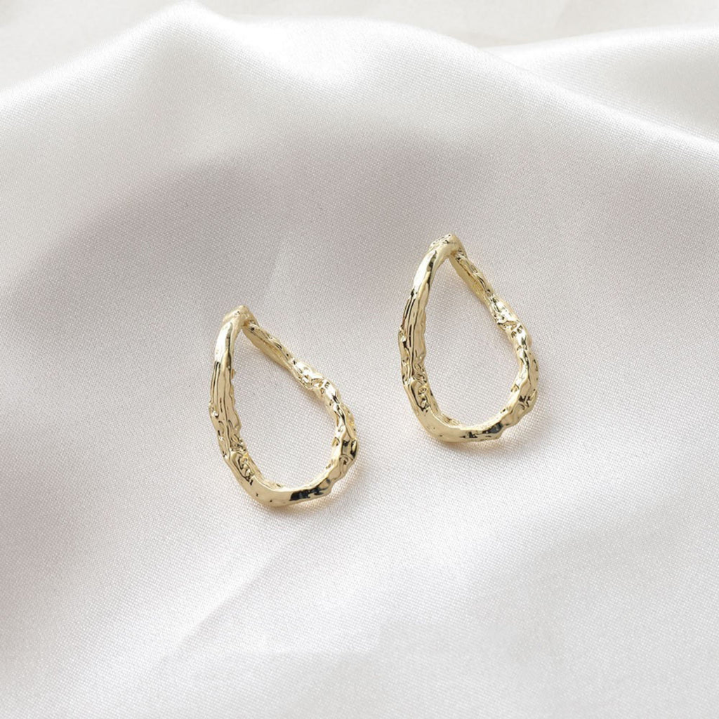 10pcs Irregular Openwork Pendant, Niche Style Charm, 18K Gold Plated Charm, Necklace Pendant GZ281