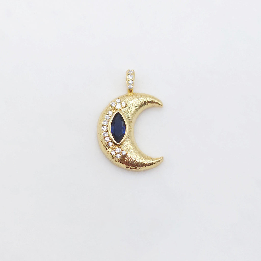 Textured Cubic Pave Pendant, 18K Gold Plated, Star/Moon/Oval/Roumd/Flower/Hand/Heart, Jewelry making supplies S20499