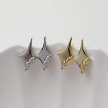 تحميل الصورة إلى عارض المعرض، قرط نجمة ذهبية مع حلقة، أقراط خالية من النيكل، قرط أذن مع حلقة، نتائج قرط مضادة للحساسية GT053