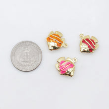 Load image into Gallery viewer, Enamel Marine Life Charms, Fish Pendant, 18K Gold Plated Charms, Bracelet Making, Jewelry Findings S20515