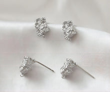 Load image into Gallery viewer, Irregular Ear Post With Loop, S925 Silver Ear Pin Nickel Free Earrings, Gold/Silver Ear Stud, Hypoallergenic Earring Findings G0010-D0013