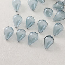 Load image into Gallery viewer, Glass Bubble Beads, Teardrop Hollow Glass Beads, Colorful Hand Blown Hollow Round Globes for Jewelry Making, DIY Beads Finding GZ562