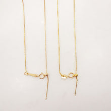 Load image into Gallery viewer, 18K Box Finished Chain for Necklace/ Bracelet With Spring Clasp, 0.8mm, 18 Inch/8 Inch READY To WEAR Necklace Bracelet Findings Z100