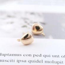 Load image into Gallery viewer, 10pcs Gold Earring Post With Loop, S925 Silver Ear Pin Nickel Free Earrings, Ear Stud with Loop, Hypoallergenic Earring Findings Z069
