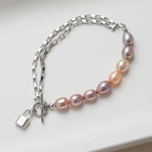 Load image into Gallery viewer, Unfinished Box Chain With Lock OT Clasp, Bracelet Making Chain, 14K Gold, Silver, White, Necklace Making Chian, Jewelry Findings JG038