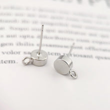 تحميل الصورة إلى عارض المعرض، 10 قطع من أقراط الأذن المستديرة الذهبية مع حلقة، 6 مم، أقراط من الفضة الاسترلينية S925 خالية من النيكل، حلقة أذن، نتائج أقراط مضادة للحساسية ZX026