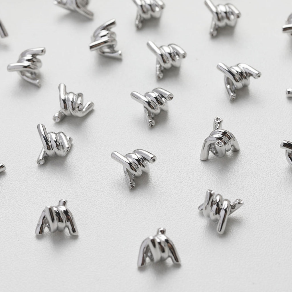 Knotted Spacer Bead, Spacing beads 14K Gold/Silver Plated, Bracelet Necklace Making Jewelry Finding GZ517