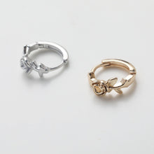 Cargar imagen en el visor de la galería, Colección de aros, pendientes de uso diario, aros minimalistas, forma de U, chapados en oro de 14 quilates, fornitura para aros Huggie, aros de plata GZ721