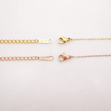 Load image into Gallery viewer, 10PCS 14K Gold Plated Necklace Chain, 316L Stainless Steel Necklace, 45cm/18 inch, Oval Cable Chain, P028