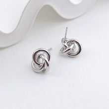 Load image into Gallery viewer, Knotted Earring Post Earrings, Gold/Silver Earring Post, Hypoallergenic, Earring Findings, Handmade Earring Supplies ZX319