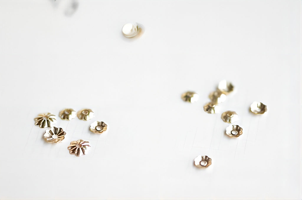 50pcs- 14K Gold Filled Bead Caps, Flower Bead Caps, 3mm,4mm,5mm,6mm, Flower Spacer Beads, USA, 1/20 GF Jewelry Making BL009