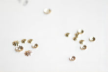 Load image into Gallery viewer, 50pcs- 14K Gold Filled Bead Caps, Flower Bead Caps, 3mm,4mm,5mm,6mm, Flower Spacer Beads, USA, 1/20 GF Jewelry Making BL009