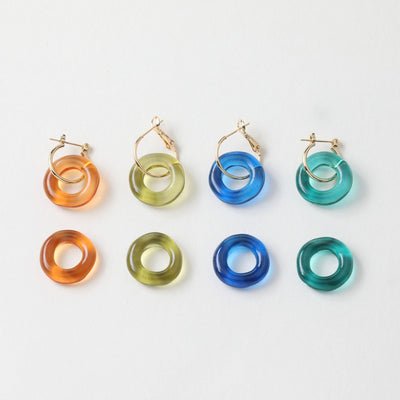 5pcs Round Openwork Pendant, Resin Pendant for Jewelry Making, DIY Beads Finding GZ287