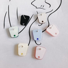 Load image into Gallery viewer, 10PCS Trapezoid Acrylic Earring Findings, 7 Colors You Choose, S925 Silver Ear Stick, Nickel Free, Earring Finding MY004